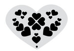 stencil hearts